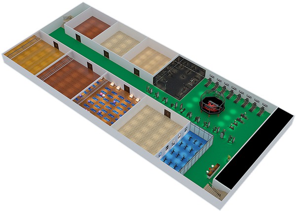1800平方健身房配置方案-广西米兰·(milan)中国健身器材有限公司