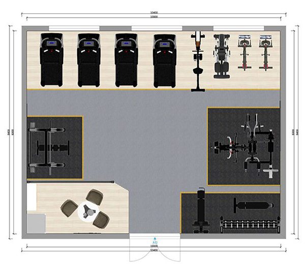 80平方健身房配置方案-广西米兰·(milan)中国健身器材有限公司