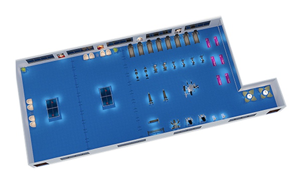 150平方健身房配置方案-广西米兰·(milan)中国健身器材有限公司